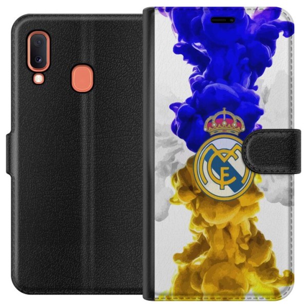 Samsung Galaxy A20e Plånboksfodral Real Madrid Färger