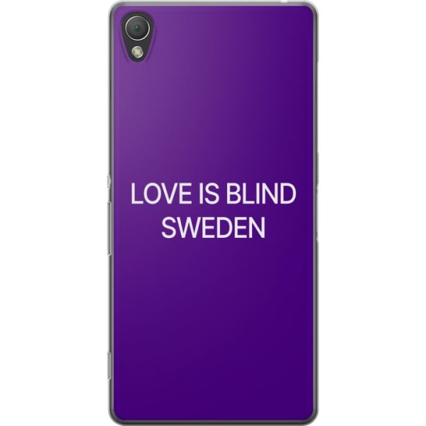 Sony Xperia Z3 Gennemsigtig cover Kærlighed er Blind