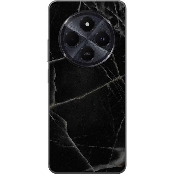 Xiaomi Redmi A4 Gennemsigtig cover Sort marmor