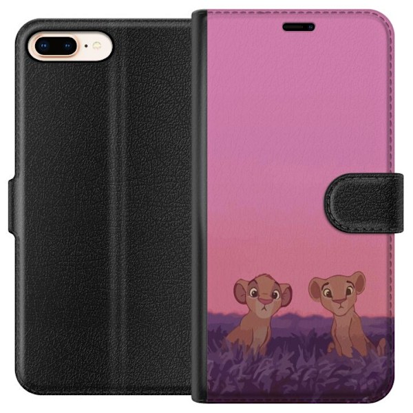 Apple iPhone 8 Plus Lompakkokotelo Vaaleanpunainen