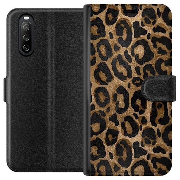 Sony Xperia 10 III Plånboksfodral Leopard Luxe