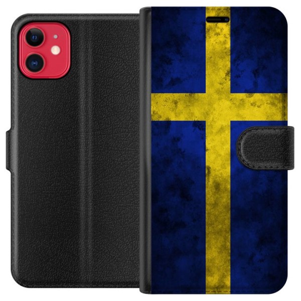 Apple iPhone 11 Tegnebogsetui Sverige Flag