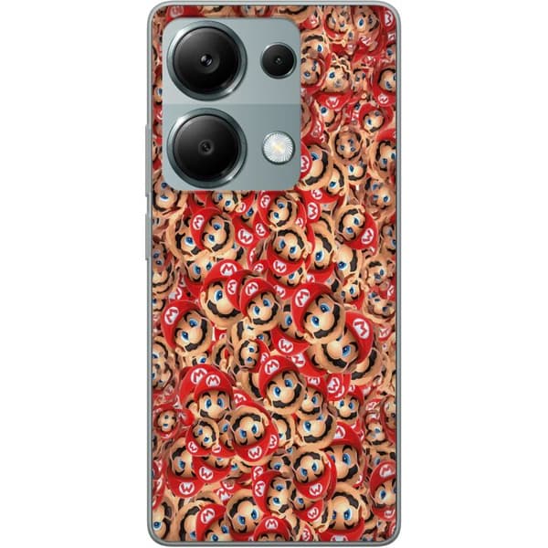 Kompatibelt Mobildeksel til Xiaomi Redmi Note 13 Pro 4G Super Mario mönster rød