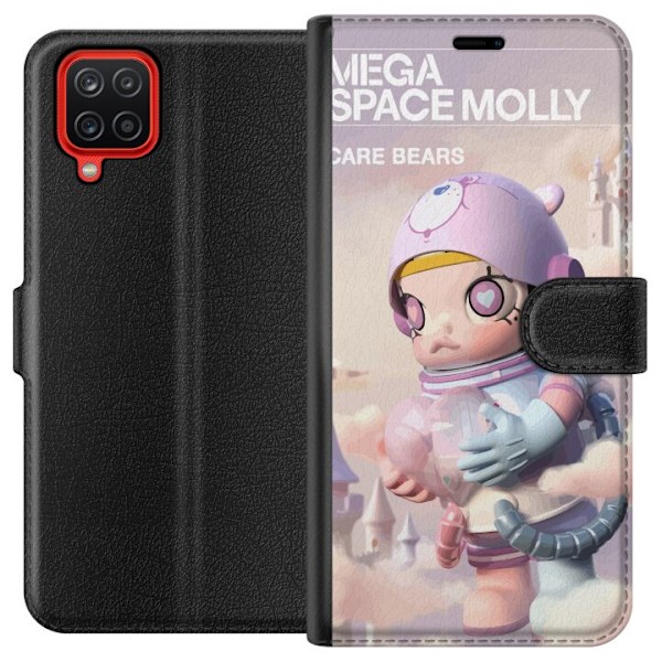 Samsung Galaxy A12 Tegnebogsetui Mega Space Molly Care Bears Series - Share Bear Edition