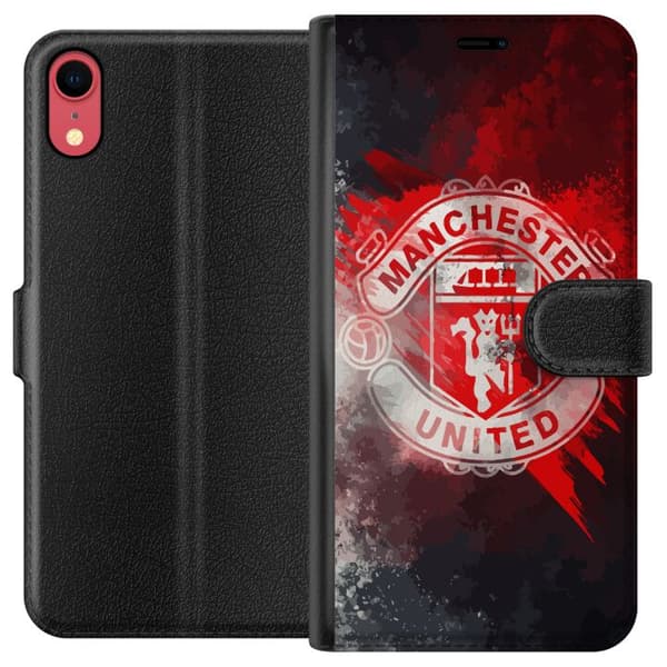 Kompatibel Tegnebogsetui til Apple iPhone XR Manchester United