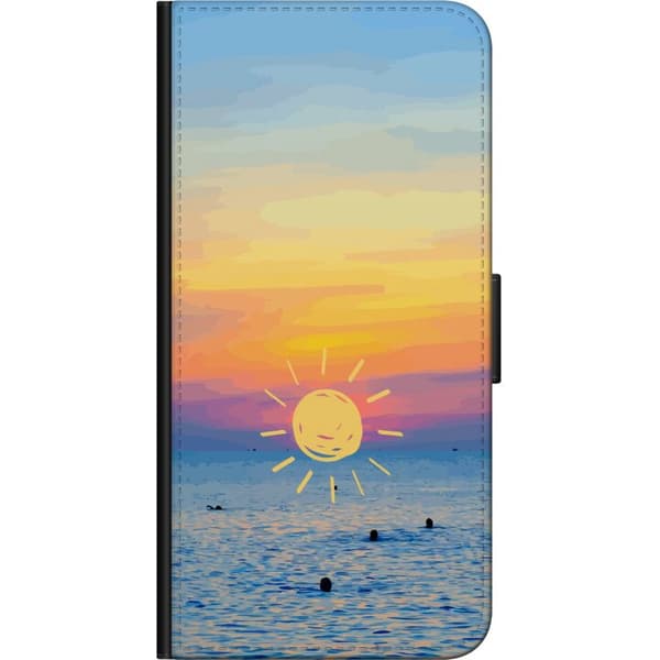 Kompatibel Tegnebogsetui til Samsung Galaxy A20s Solnedgang