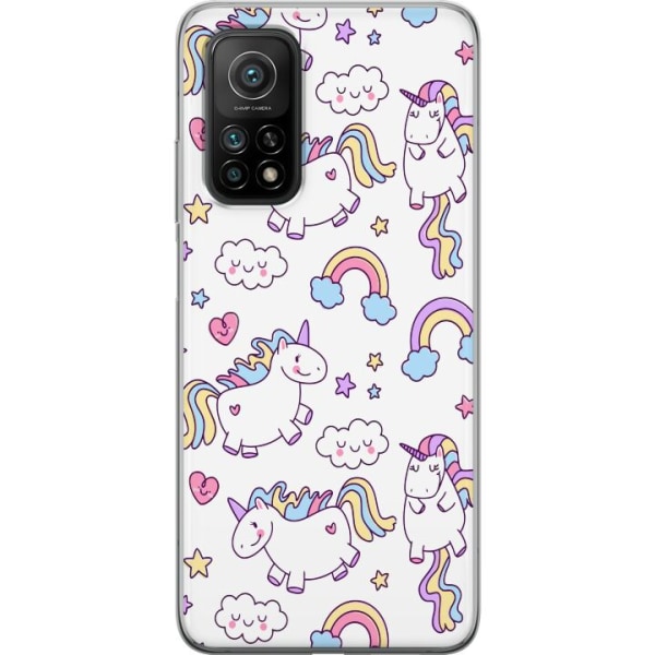 Xiaomi Mi 10T Pro 5G Gennemsigtig cover Unicorn Mønster
