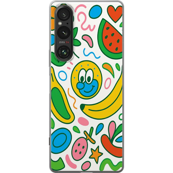 Sony Xperia 1 V Genomskinligt Skal Butterfly Veil