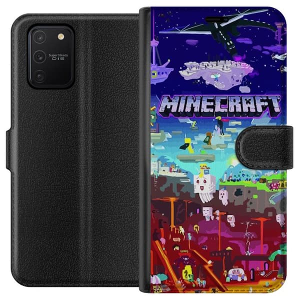 Kompatibel Tegnebogsetui til Samsung Galaxy S10 Lite Minecraft