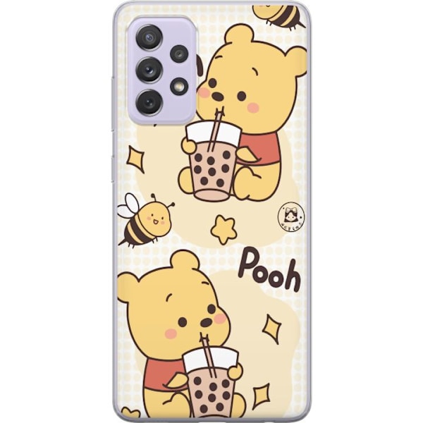 Samsung Galaxy A52s 5G Gjennomsiktig deksel Nalle Pooh stil - klassisk bjørnemotiv i en ny tolkning