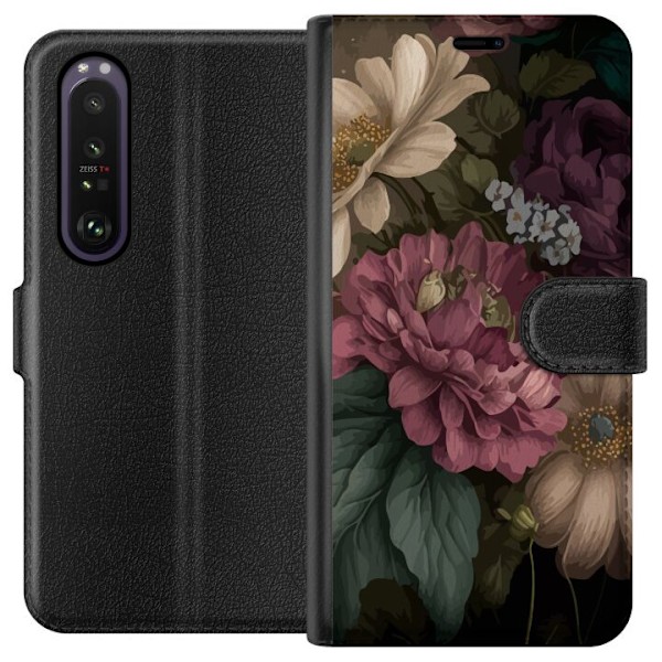 Sony Xperia 1 III Tegnebogsetui Blomster