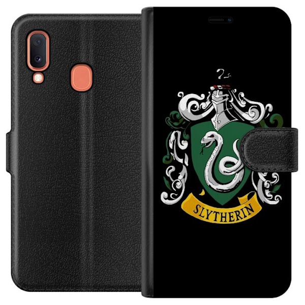 Samsung Galaxy A20e Lompakkokotelo Harry Potter - Slytherin