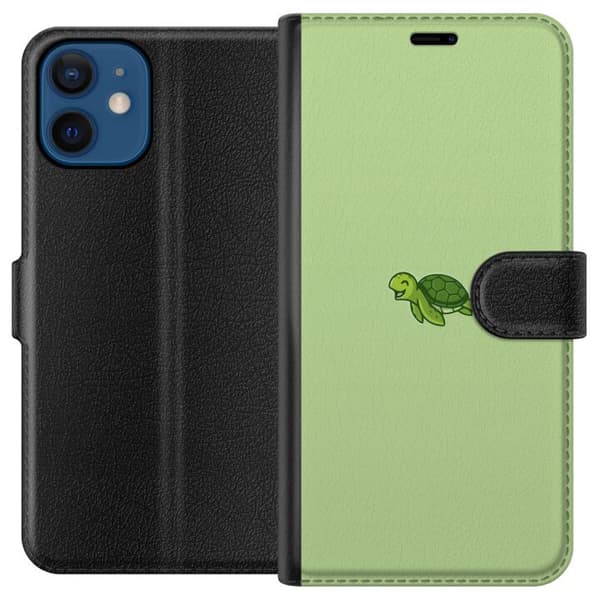 Kompatibelt Plånboksfodral till Apple iPhone 12 mini Sköldpadda