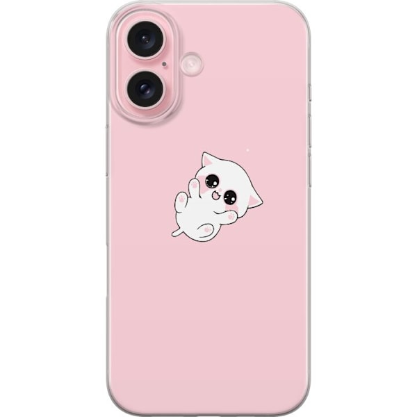 Apple iPhone 16 Läpinäkyvä kuori Kawaii