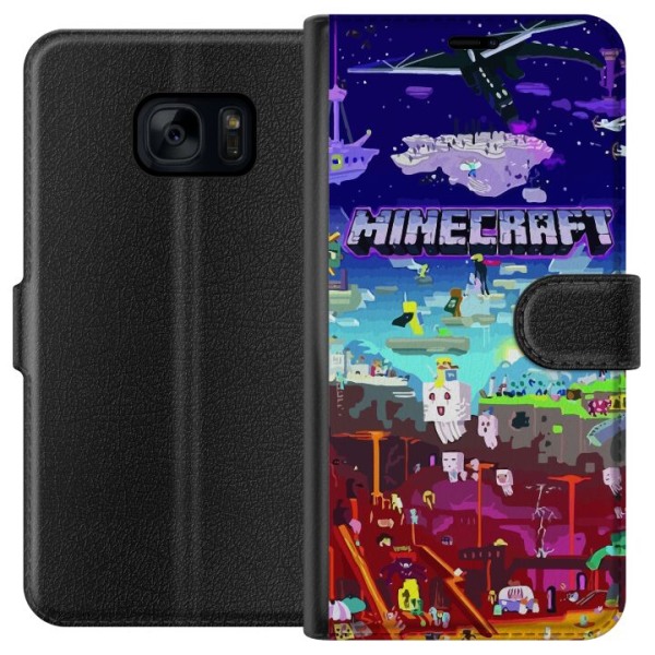 Samsung Galaxy S7 Plånboksfodral Minecraft