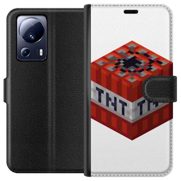 Xiaomi 13 Lite Lompakkokotelo Minecraft TNT