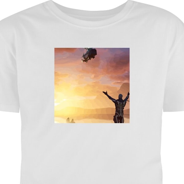 Barn-T-shirt | Bekväm T-shirt för Barn Fortnite vit 9-11 År