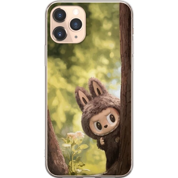 Apple iPhone 11 Pro Genomskinligt Skal Labubu Graffiti Vibes