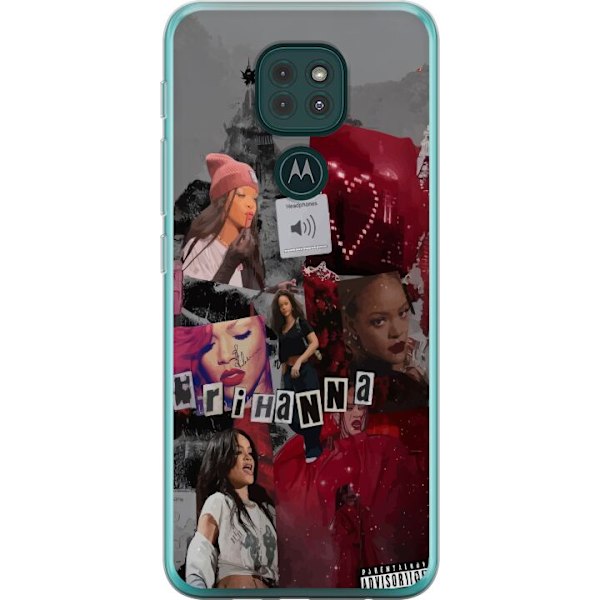 Motorola Moto G9 Play Läpinäkyvä kuori Rihanna – Iconic F