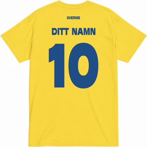 Sverige Fotbollströja Barn med Eget Tryck & Namn Hemma 110/116