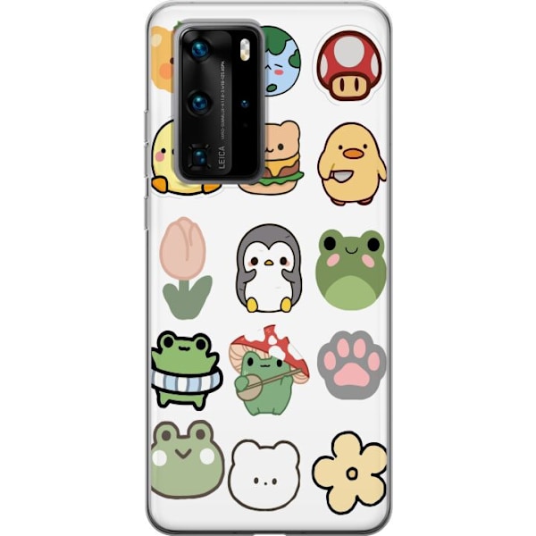 Huawei P40 Pro Gennemsigtig cover Kawaii Friends