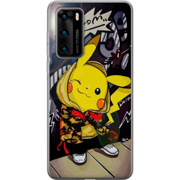 Huawei P40 Gennemsigtig cover Pikachu