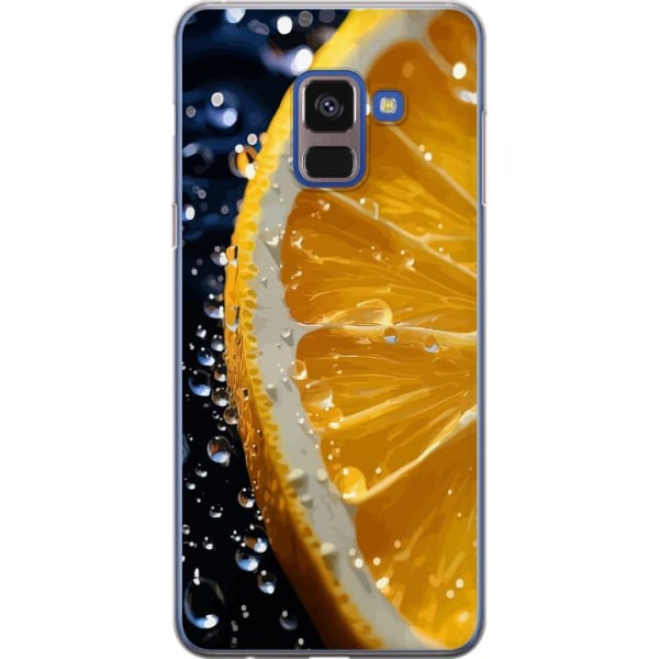 Samsung Galaxy A8 (2018) Gennemsigtig cover Appelsin
