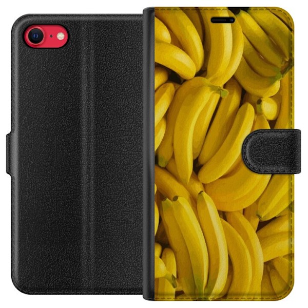 Apple iPhone 8 Plånboksfodral Banana Pattern – lekfullt mö