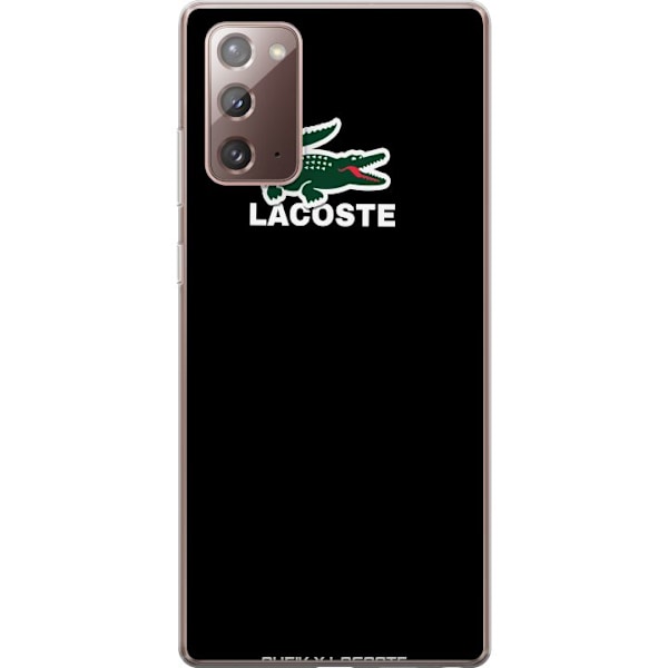 Samsung Galaxy Note20 Genomskinligt Skal Lacoste