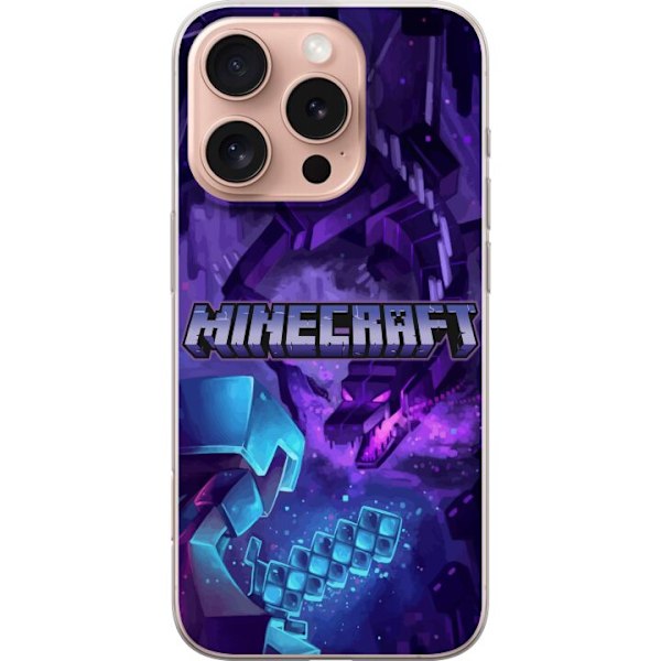 Apple iPhone 16 Pro Läpinäkyvä kuori Minecraft