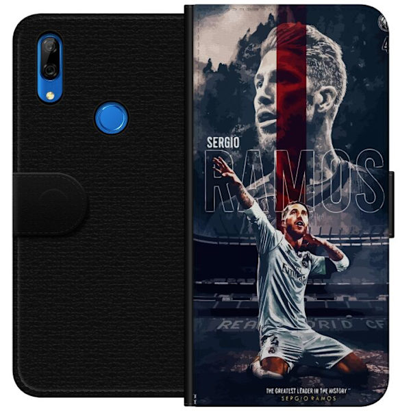 Huawei P Smart Z Tegnebogsetui Ramos Fodboldlegende Motiv Spiller Real Madrid Spanien Tilbage Ikonisk Navn Fodboldstjerne Sport