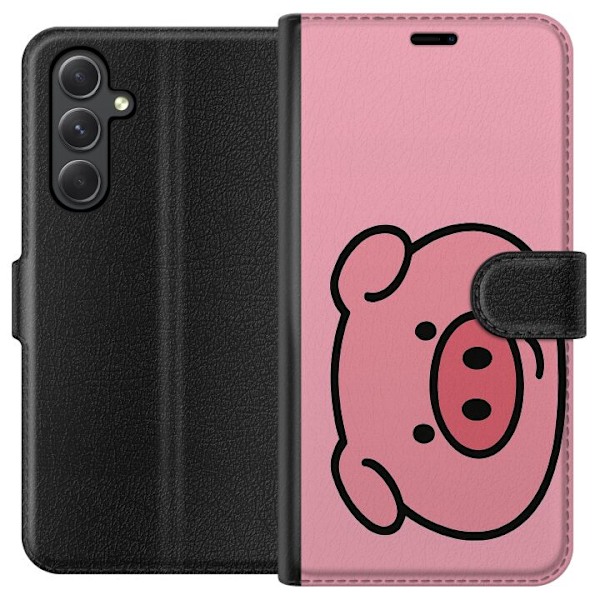 Samsung Galaxy A15 5G Lompakkokotelo Kawaii Piggy