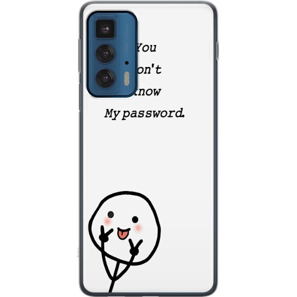 Motorola Edge 20 Pro Genomskinligt Skal You Don’t Know My Pa