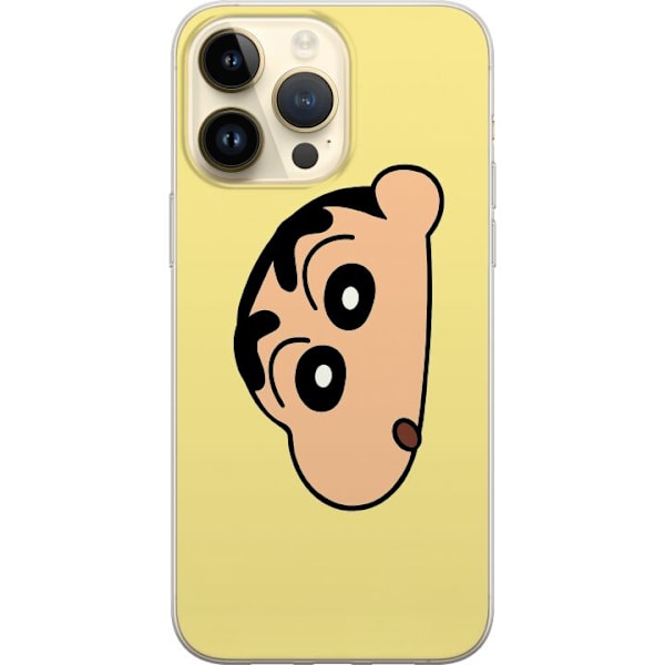 Apple iPhone 14 Pro Max Läpinäkyvä kuori Peeking Shinchan