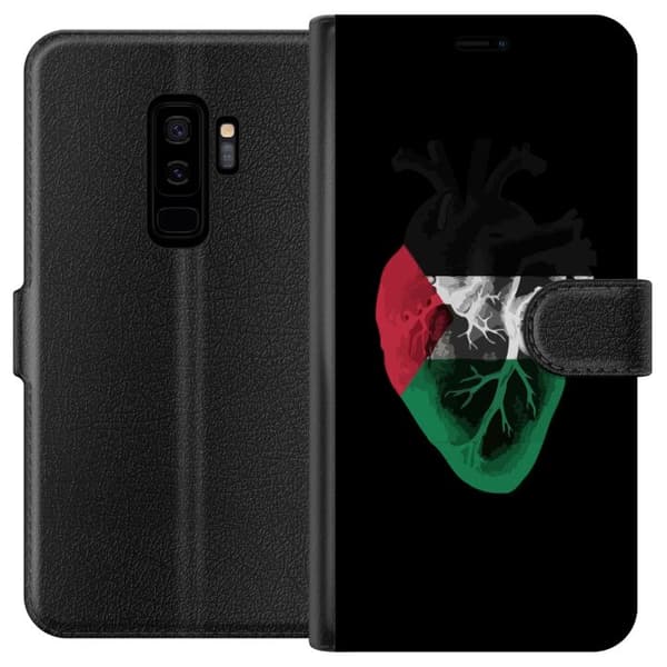 Kompatibel Tegnebogsetui til Samsung Galaxy S9+ Palestina Hjerte