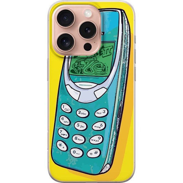 Apple iPhone 16 Pro Läpinäkyvä kuori Nokia 3310, Snake 2, p