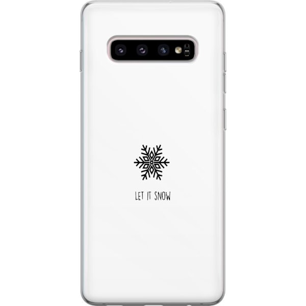 Samsung Galaxy S10+ Gjennomsiktig deksel La det snø