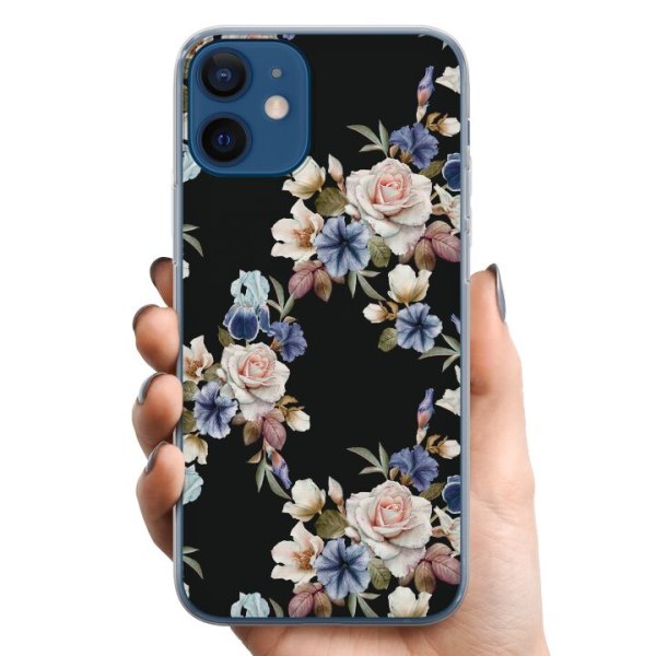 Apple iPhone 12 mini TPU Mobilcover Blomster