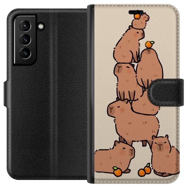 Kompatibel Tegnebogsetui til Samsung Galaxy S21+ 5G Kapybara