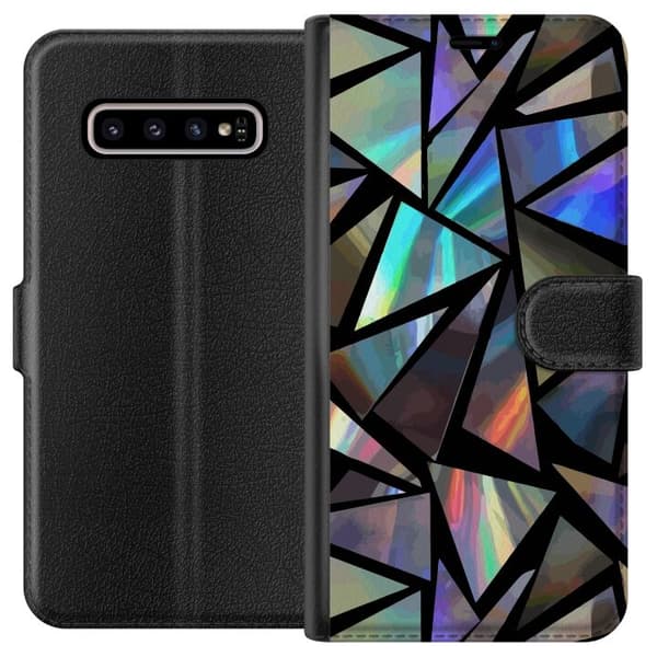 Kompatibelt Lommeboketui til Samsung Galaxy S10+ 3D Refleksjon