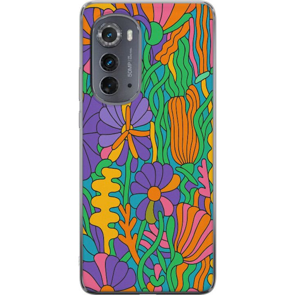 Motorola Edge (2022) Läpinäkyvä kuori Värien räjähdys