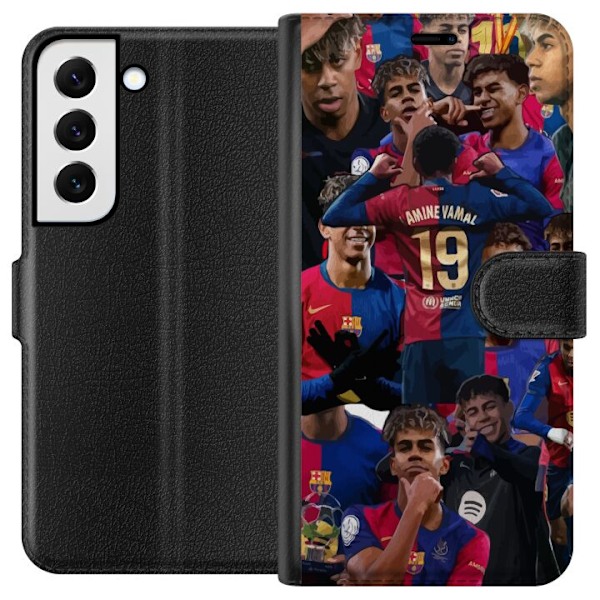 Samsung Galaxy S22+ 5G Tegnebogsetui Lamine Yamal mobilcover til fodboldfans