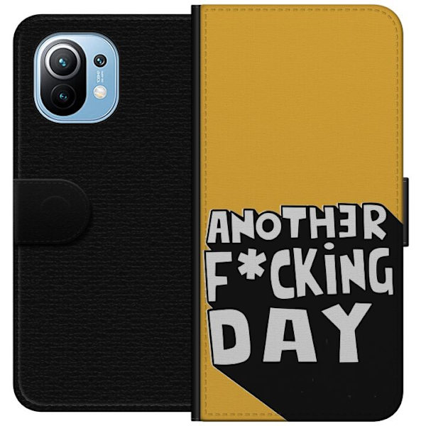 Xiaomi Mi 11 Lompakkokotelo Another Day Tekstimotiivi Huumori Katumuoti Graafinen Rohkea Tyyli Suosittu Elämäntapa Kaupunkimuoti Design