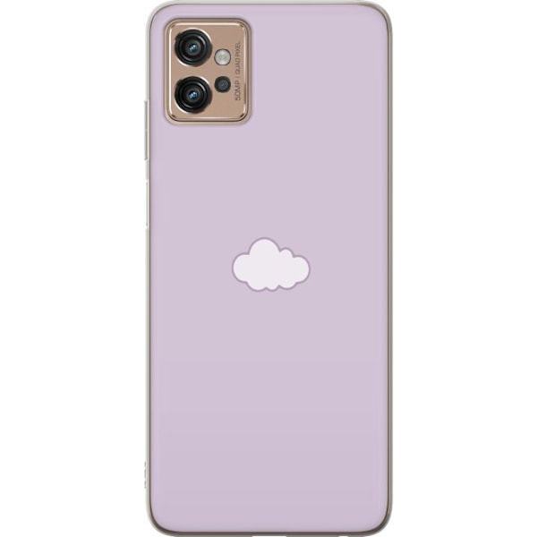 Motorola Moto G32 Gennemsigtig cover Lilla Sky - minimalistisk