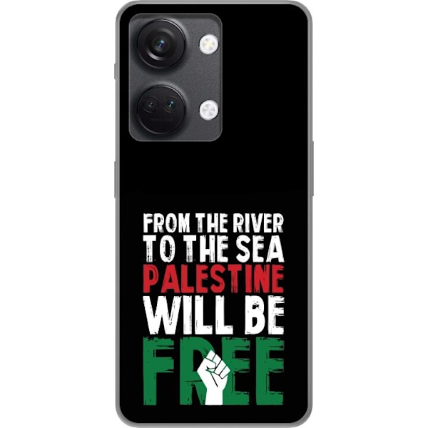 OnePlus Nord 3 Genomskinligt Skal Free Palestine – politiskt statement med kraftfullt grafiskt uttryck