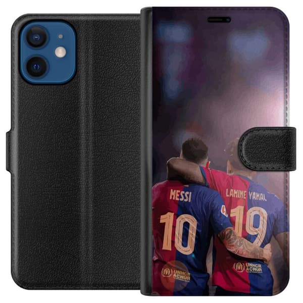 Kompatibelt Plånboksfodral till Apple iPhone 12 Lamine Yamal VS Messi