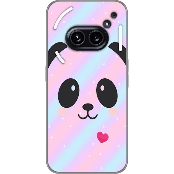 Nothing Phone (2a) Gennemsigtig cover Regnbue Panda