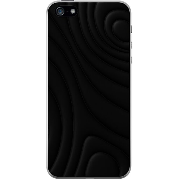 Apple iPhone 5 Läpinäkyvä kuori Tummat Aallot