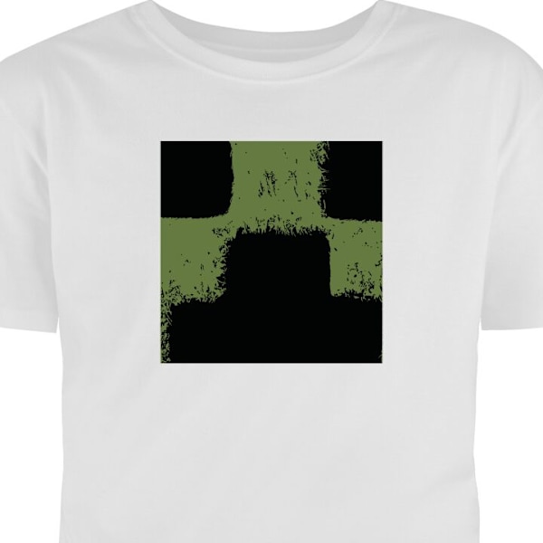 Barn-T-skjorte | Komfortabel T-skjorte for Barn A Minecraft Movie hvit 12-13 År