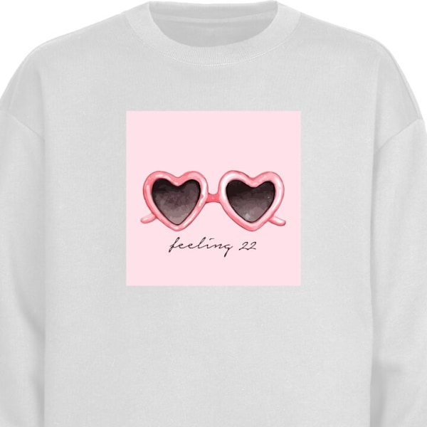 Sweatshirt för Vuxen | Klassisk Collegetröja Taylor Swift - vit M